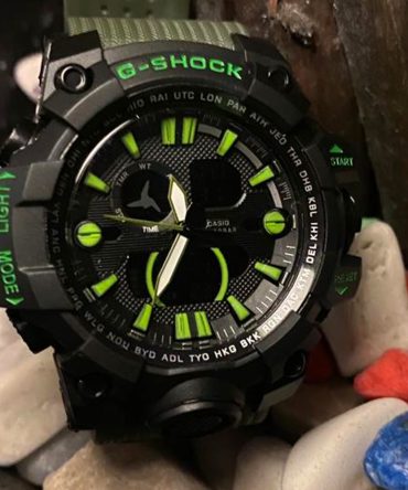 G-Shock Mud Master - Black Strap with Green Numerals Watch in Sri Lanka