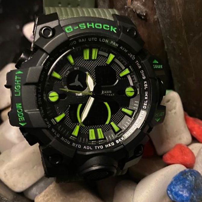 G-Shock Mud Master - Black Strap with Green Numerals Watch in Sri Lanka