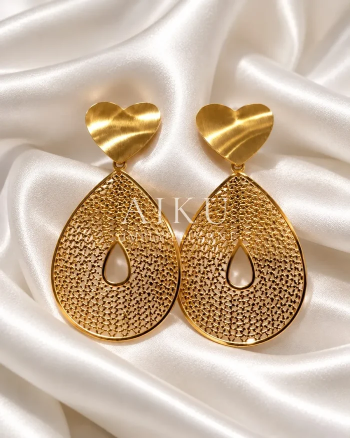 Aurelia Gold Plated Teardrop Earrings